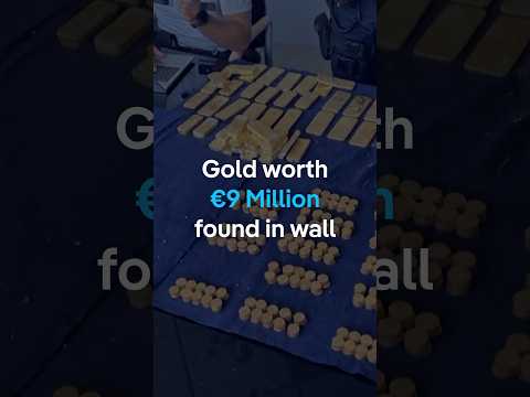 Workers uncover €9 million gold treasure hidden in cellar wall | DW News