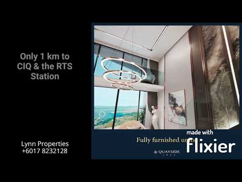 Quayside JBCC | Primeiro empreendimento de suíte de luxo em Johor Bahru | Elegível para estrangeiros | Perto do CIQ/RTS