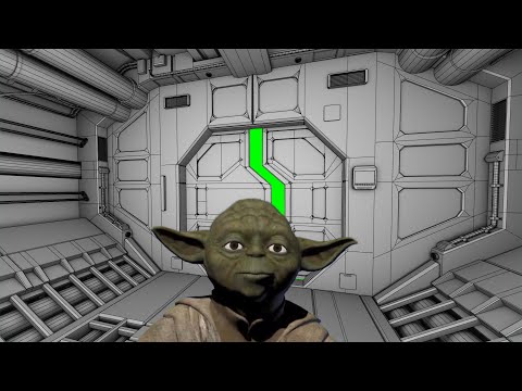 Space Door Opening with sound FX and  GREEN SCREEN [FREE USE]