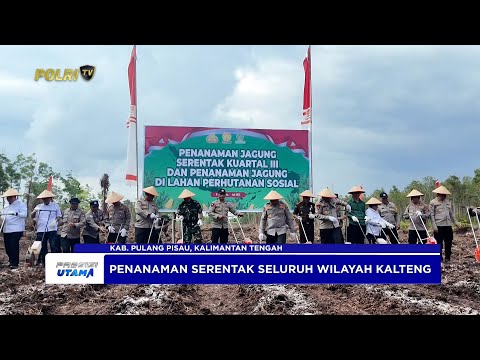 KAPOLDA KALTENG TANAM JAGUNG KUARTAL III DI PULANG PISAU
