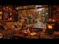 COZY &AMP; SPOOKY HALLOWEEN CAFé 🌧️🦇🍂 AUTUMN JAZZ, RAINY PUM ..