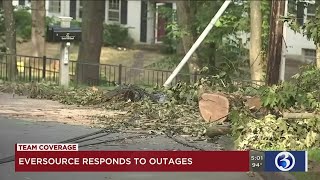 Video: Eversource responds as outages remain