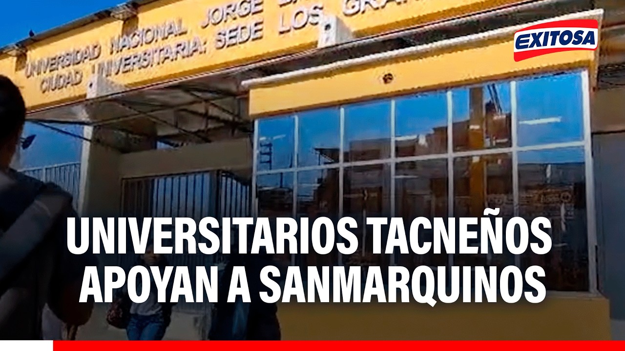 🔴🔵Estudiantes universitarios de Tacna respaldan toma de la UNMSM
