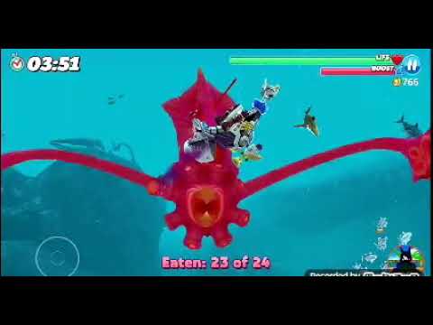 Hungry Shark World:Colossal Squid Boss