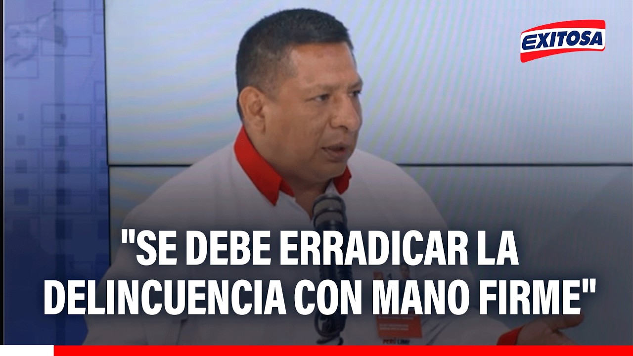 🔴🔵 Richard Rojas: "Se debe erradicar la delincuencia con mano firme"