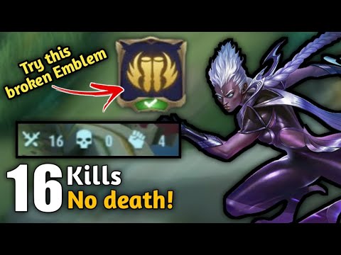 (TRY THIS!) Karrie BROKEN MARKSMAN Emblem | Karrie Best Build 2022 | Mobile Legends