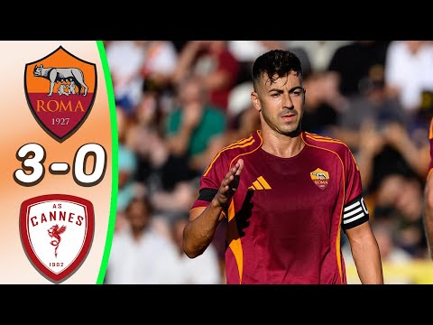 AS Roma - Cannes 3:0 - All Goals & Highlights - El Shaarawy Goal + Assist & Wesley Debut