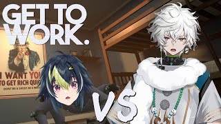 開始 - 【 GET TO WORK. 】先に出勤した方が勝ち VS 叢雲カゲツ【 伊波ライ / にじさんじ 】
