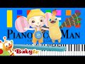 BabyTV Hickory Dickory Dock Slow EASY Medium 4K Piano Tutorial