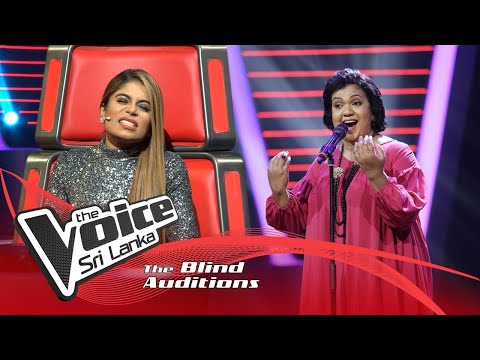 Ganga Abeynayake- Hemin Sare Piya Wida (හෙමින් සෑරේ) | Blind Auditions | The Voice Sri Lanka