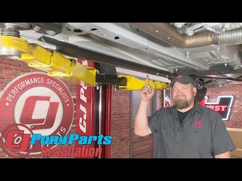 2015-2023 Mustang Convertible Steeda Chassis Jacking Rails Low-Profile Ultra Lite Pair Installation
