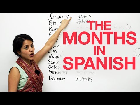 Learn the MONTHS in SPANISH Video