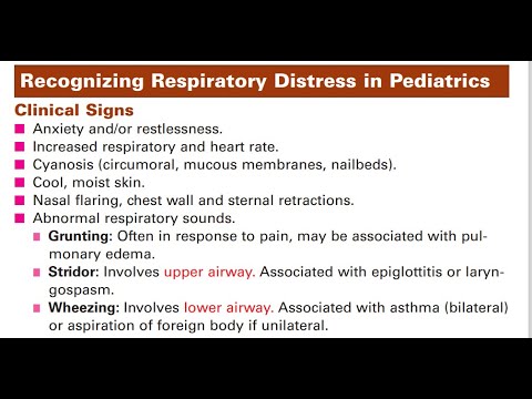 Class 24 / clinical Guide for Nurses / Recognizing Respiratory Distress in Pediatrics
