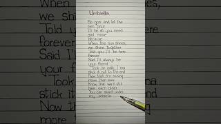 Umbrella Lyrics Song by Rihanna #umbrella #rihanna #lyrics #song #pop