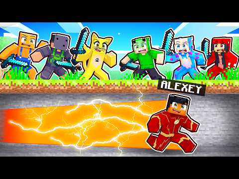 6 CAÇADORES vs FLASH no Minecraft!