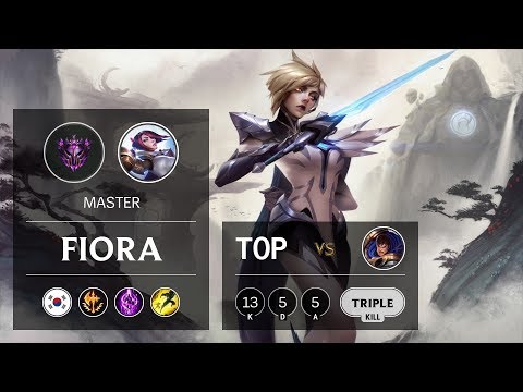 Fiora Top vs Garen - KR Master Patch 9.23
