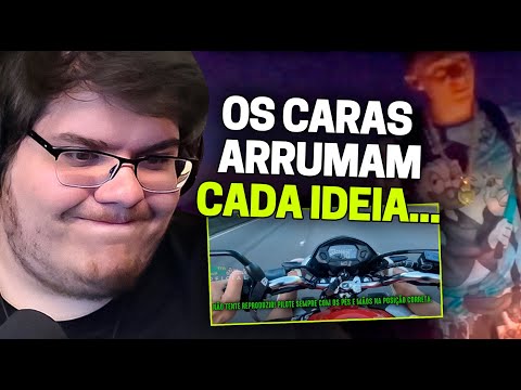 CASIMIRO REAGE: QUEDAS DE MOTO (EP. 128) E OS MANDRAKE LA... | Cortes do Casimito
