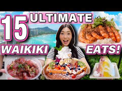 Ultimate WAIKIKI Food Guide: 15 MUST TRY SPOTS! || Local Favorites, Cheap Eats & Iconic Spots!