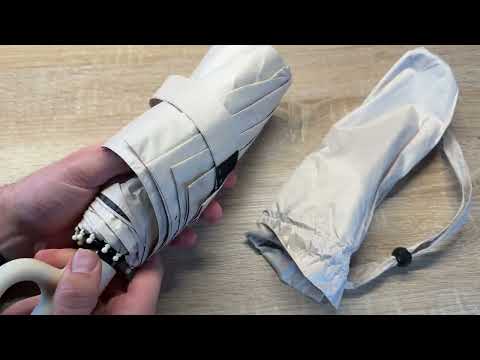 Large umbrella, 10 ribs, stormproof – automatic opening/closing. Unboxing and instructions.