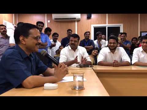 Delhi CM Arvind Kejriwal met & addressed the delegates from United Nurses Association