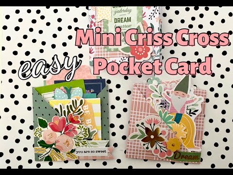 6x6 Paper | Mini Criss Cross Pocket Card | Different Styles | TUTORIAL | Easy Paper Fold