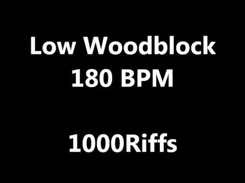 Low Woodblock Metronome : 180 BPM - Beats Per Minute