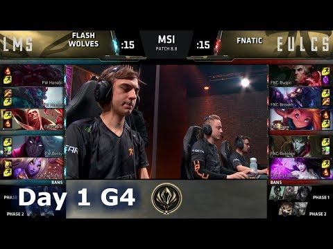 Flash Wolves vs Fnatic | Day 1 LoL MSI 2018 Main Event Group Stage | FW vs FNC