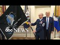 Trump unveils Space Force flag Trump unveils Space Force flag
