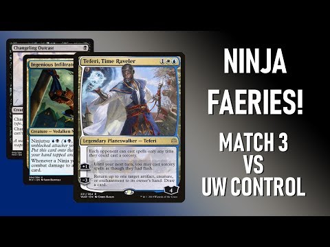 MODERN HORIZONS Faerie Ninjas! (Match 3 vs UW Control)