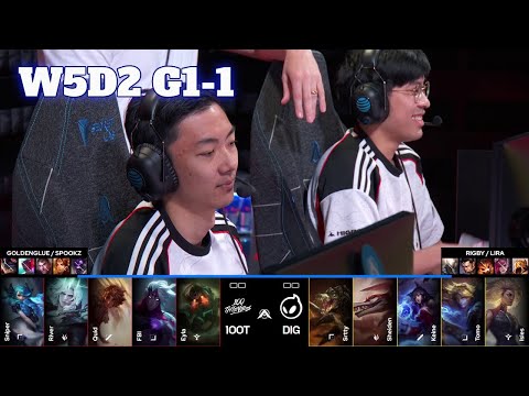 100 vs DIG - Game 1 | Week 5 Day 2 LTA Spring 2025 Split 2 | 100 Thieves vs Dignitas G1 full