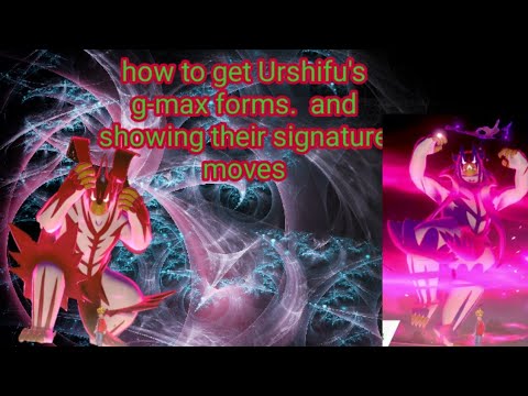 How to get Urshifu's G Max form, and showing their signature move.