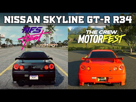 Nissan Skyline GTR R34 - Need For Speed Heat vs The Crew Motorfest