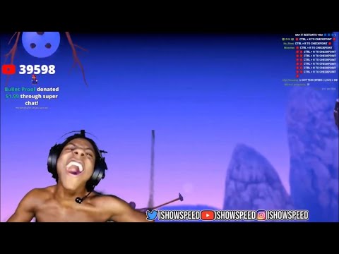 IShowSpeed Plays Getting Over It Part 2