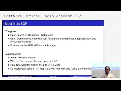 SDRA'23 - 08 - Daniel Estévez, EA4GPZ: Maia SDR: An open-source FPGA SDR project with ADALM Pluto