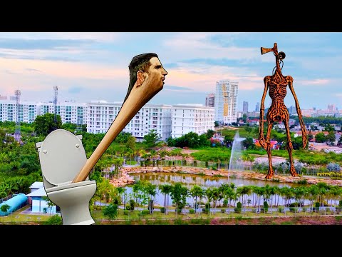 Inodoro Skibidi contra Cabeza de Sirena en la Vida Real