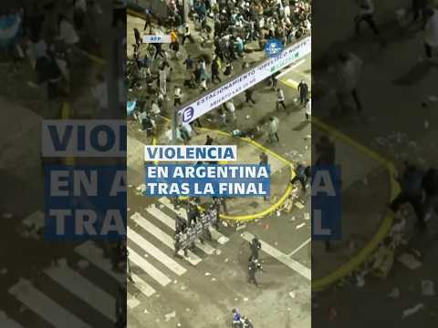 Caos en Buenos Aires tras la final del Mundial; reportan 12 detenidos #shorts