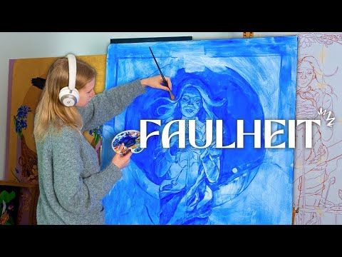 💙 Ich male mich als die 7 SÜNDEN - TRÄGHEIT // Paint with me