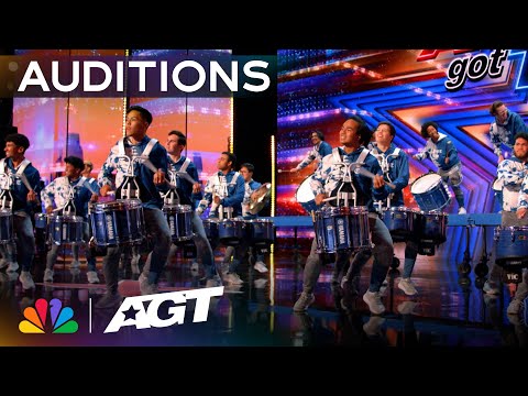 World champions Pulse Percussion take the spotlight with "Turn Down for What" | Auditions | AGT 2023