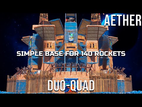 AETHER - NEW META BASE for 140 ROCKETS with 7 BUNKERS , 5 WALLS & EASY TO BUILD [rust base design]