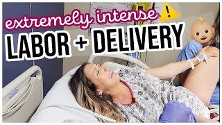 OFFICIAL BIRTH VLOG- RAW + REAL LABOR + DELIVERY OF BABY! NATURAL BIRTH @Brianna K