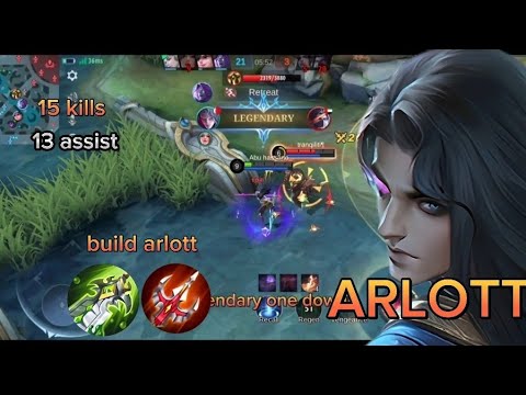 ARLOTT  DAMAGE BUILD SOLO RANKED LEGENDARY TO WAY MYTHIC #mobilelegends #hmgamer1986 #arlottmlbb