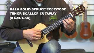 Video thumbnail for Kala Ukulele Comparison "Spruce Scallop Tenor vs. Mahogany Scallop Tenor" by Fan Guitar and Ukulele
