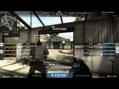CEVO-Pro CS:GO Season 4: United 5 vs. SapphireKelownaDotCom - Week 4:1 on de_season_rc1