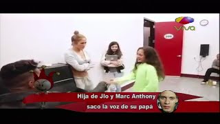 Hija de JLo y Marc Anthony saca la voz de su Padre