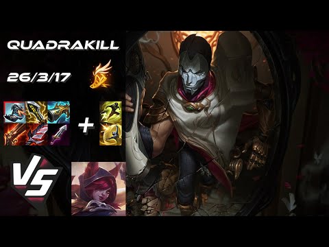 BOTTOM Jhin vs Xayah [QUADRAKILL] - EU Grandmaster Patch 25.S2.3