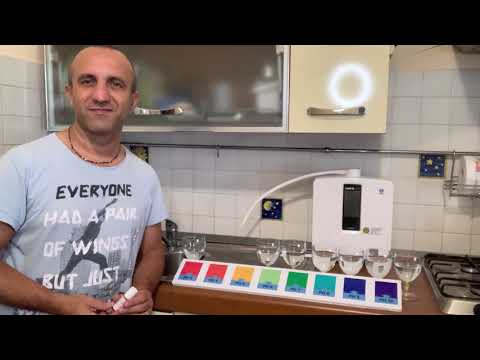 Test del PH acqua Kangen con rosso fenolo