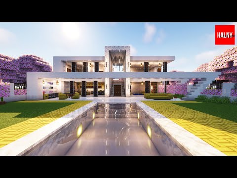 Modern mansion - Minecraft 1.20 tutorial