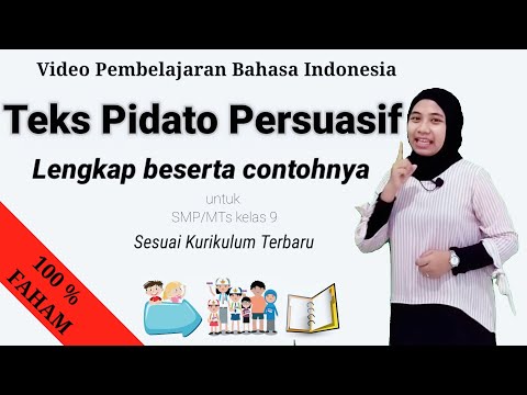 <p>Video pembelajaran bahasa indonesia teks pidato persuasif untuk SMP/MTs kelas 9 lengkap beserta contohnya</p>
<p>Video pembelajaran bahasa indonesia teks pidato persuasif untuk SMP/MTs kelas 9 lengkap beserta contohnya</p>