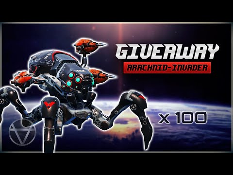[WR] 🔥 100 ARACHNID Invader GIVEAWAY – Mk3 Gameplay | War Robots