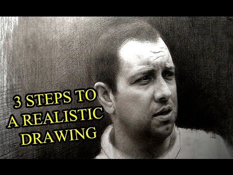 3 SIMPLE STEPS TO A PHOTO REALISTIC DRAWING. TUTORIAL BY SERGEY GUSEV.